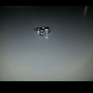 Fake diamond earrings